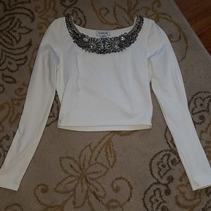 Babe crystal crop top